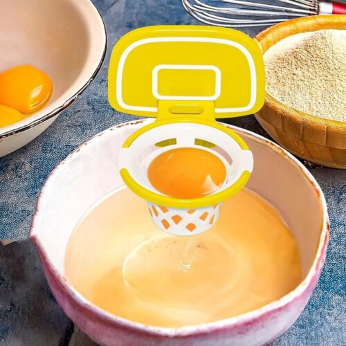 Basketball hoop shaped egg white separator, egg yolk filter, plastic egg separator, kitchen extractor 2
