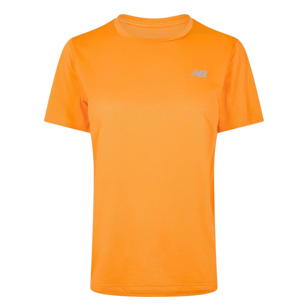 New Balance (10 Uk, Orange) Womens/Ladies Crew Neck Regular Athletic Top