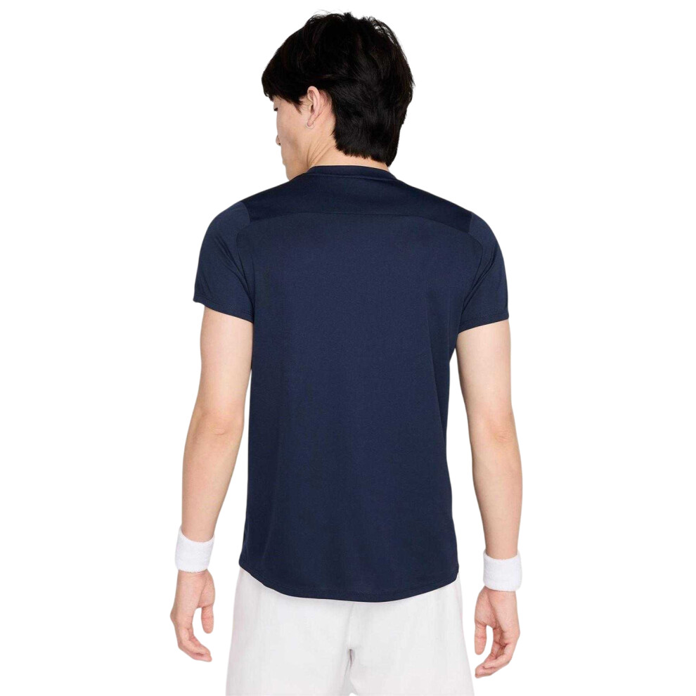 Nike (M, Obsidian /White) Mens Victory T-Shirt Black