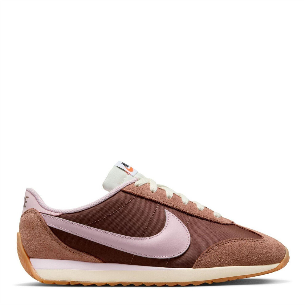 Nike (7 Uk, /Pink) Womens/Ladies Waffle Debut Suede Wedge Trainers Brown
