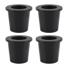 4-Delige Terrastafelparaplu Gatringparaplu Kegelparaplu Stabilisatorhoes voor 2 Tot 2,5 Inch Terrastafelgat, Zwart