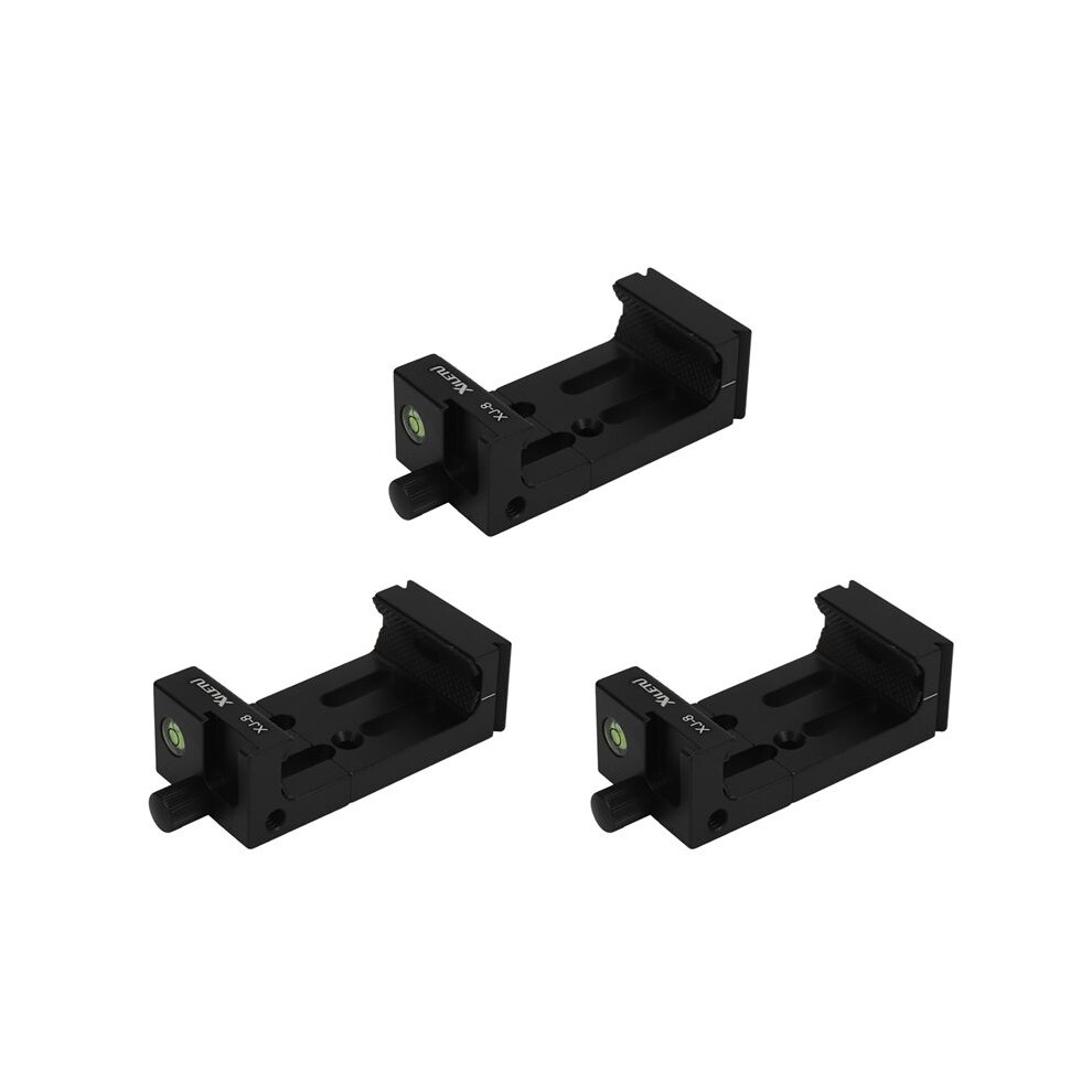 3X Xiletu Xj-8 Tripod Bracket Phone Holder Clip For Phone Flashlight Micro-Phone With Spirit Level Black 4712008622820