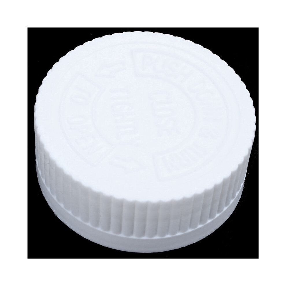 White Plastic Empty Medicine Bottles Pill Tablet Container Holder 12Pcs