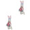 2Pièces Accroche Rideaux En Peluche Rose Pour Fixation Élégante 3