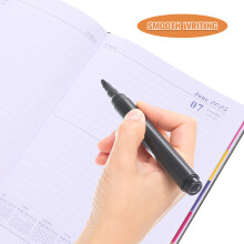Organiseur De Notes Noir En PU Agenda Académique 2025