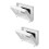 2Pièces Rangement Téléphone Douche Mural Plastique Multifonction 6