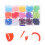 2Boîtes Clips Marqueurs ABS Multicolores Pour Crochet Outils DIY 8