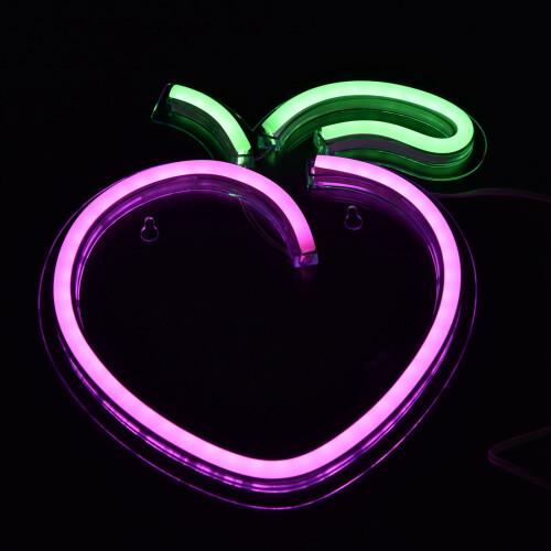USB Peach Wall Neon Decoration
