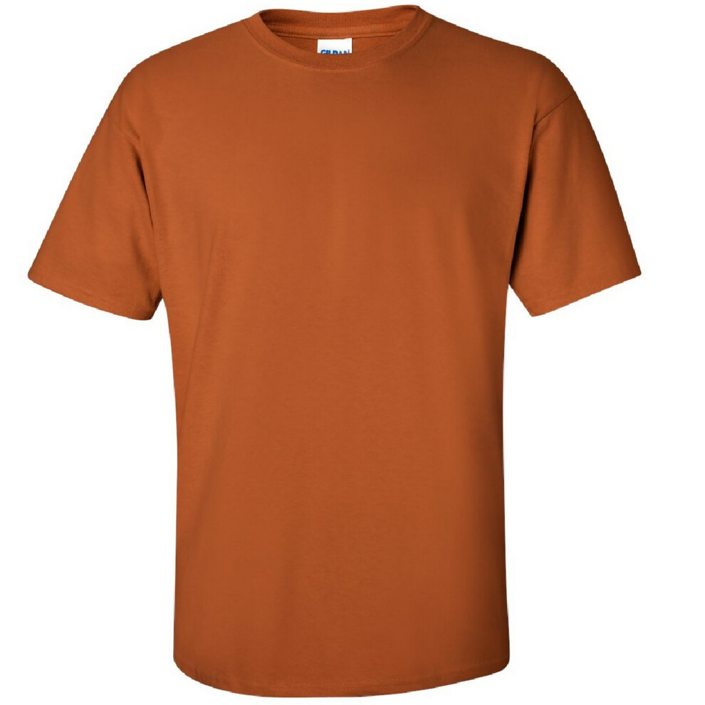 Gildan (3Xl, Texas ) Mens Ultra Cotton Short Sleeve T-Shirt Orange