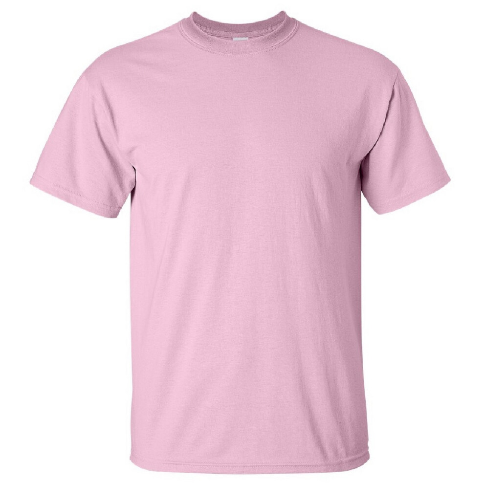 Gildan (3Xl, Light ) Mens Ultra Cotton Short Sleeve T-Shirt Pink