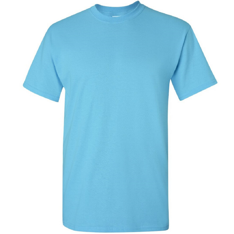 Gildan (S, Sky) Mens Ultra Cotton Short Sleeve T-Shirt Multicoloured