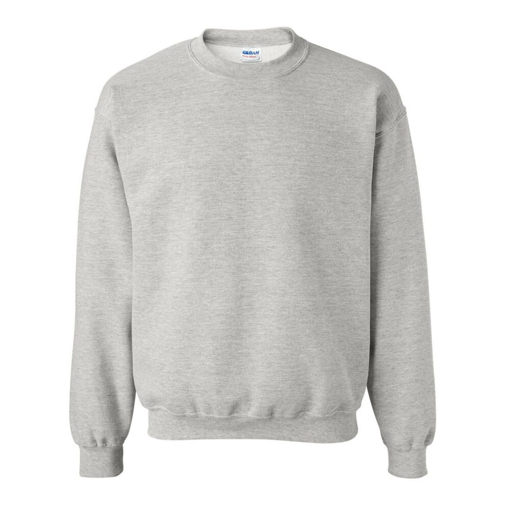 Gildan (Xl, Ash) Heavy Blend Unisex Adult Crewneck Sweatshirt Multicoloured