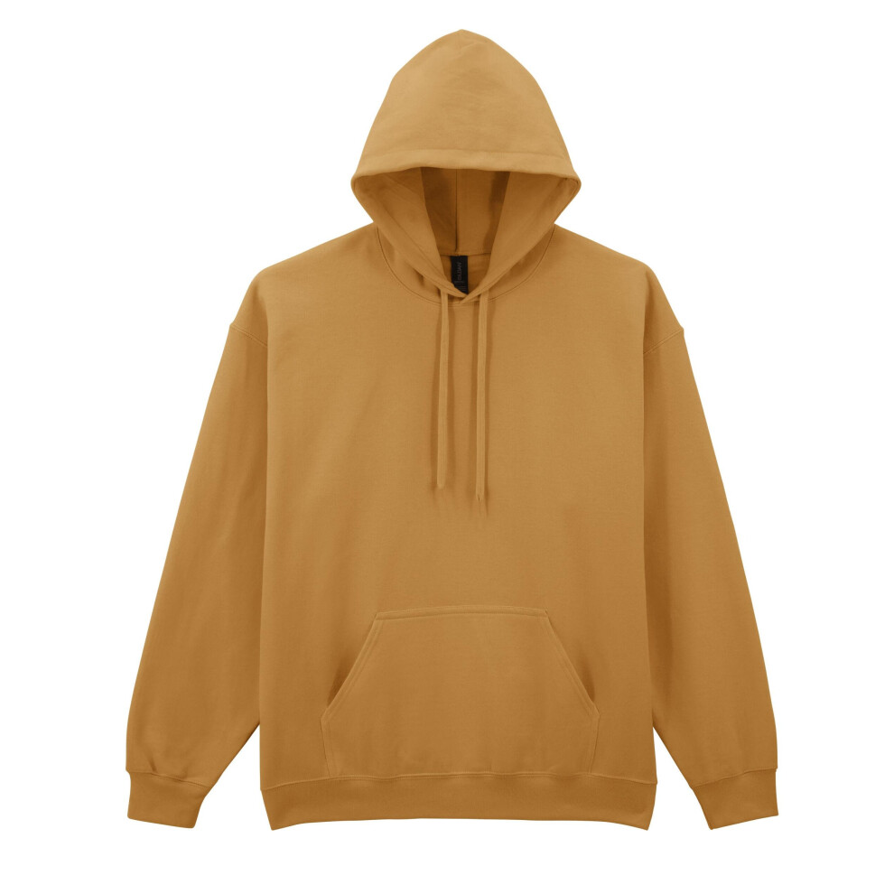 Gildan (M, Mustard) Unisex Adult Softstyle Fleece Midweight Hoodie Multicoloured