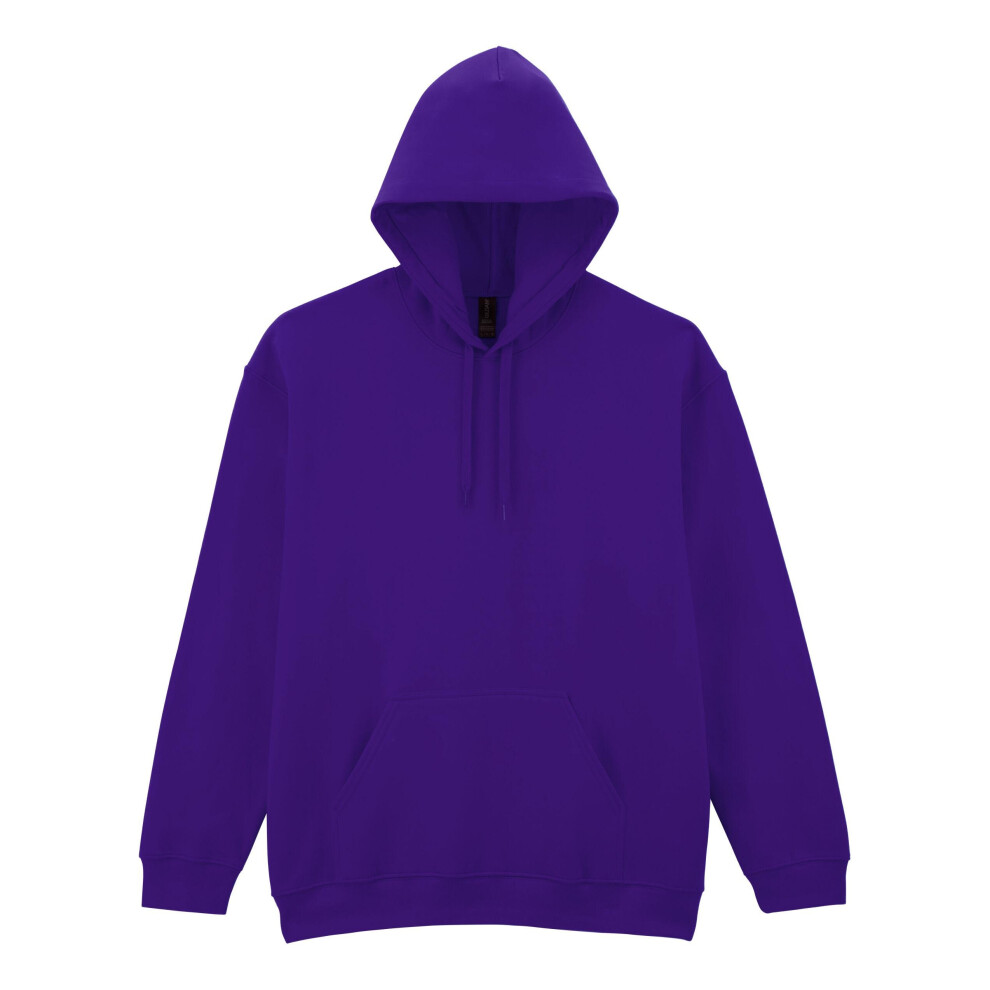 Gildan (L, ) Unisex Adult Softstyle Fleece Midweight Hoodie Purple