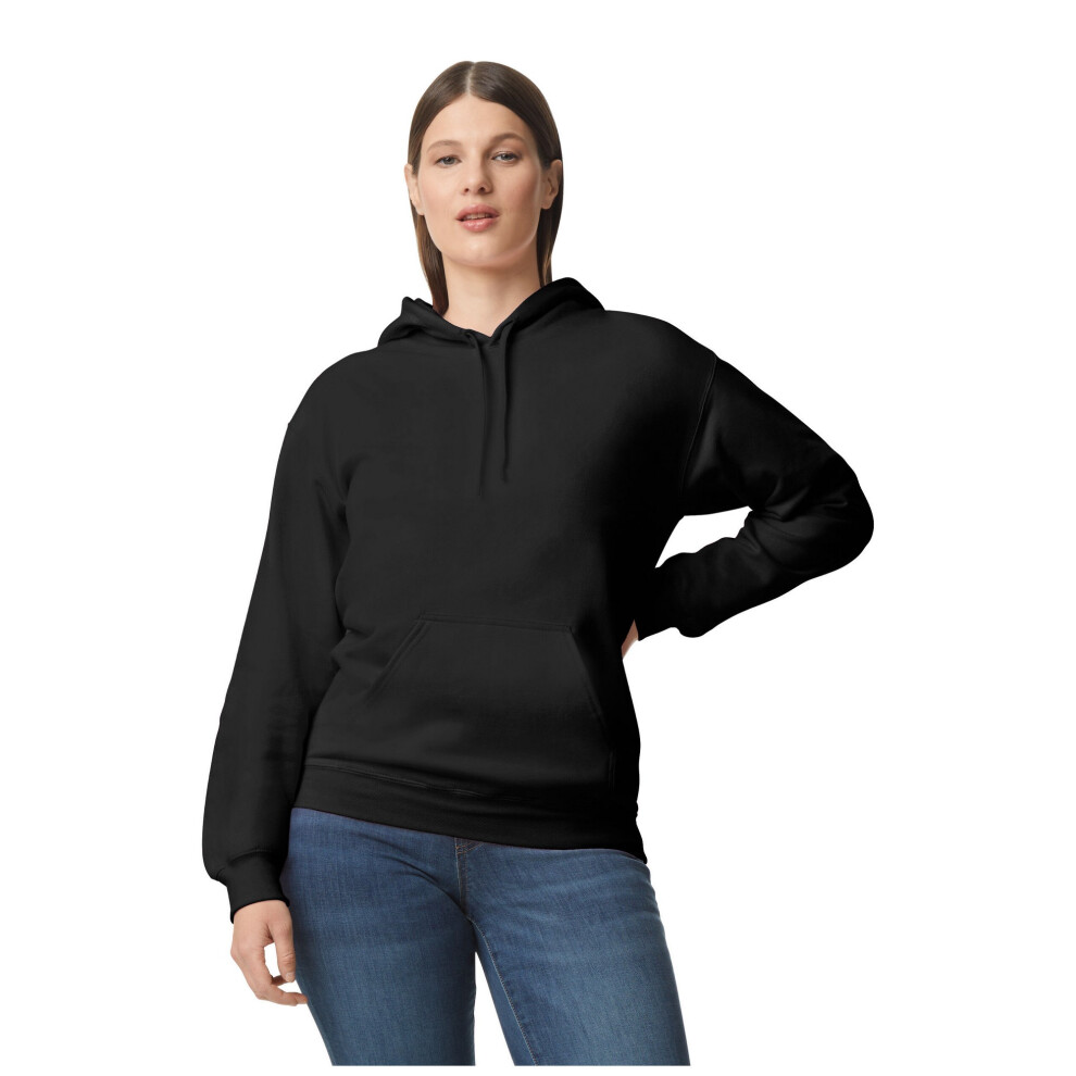 Gildan (Xxl, ) Unisex Adult Softstyle Fleece Midweight Hoodie Black