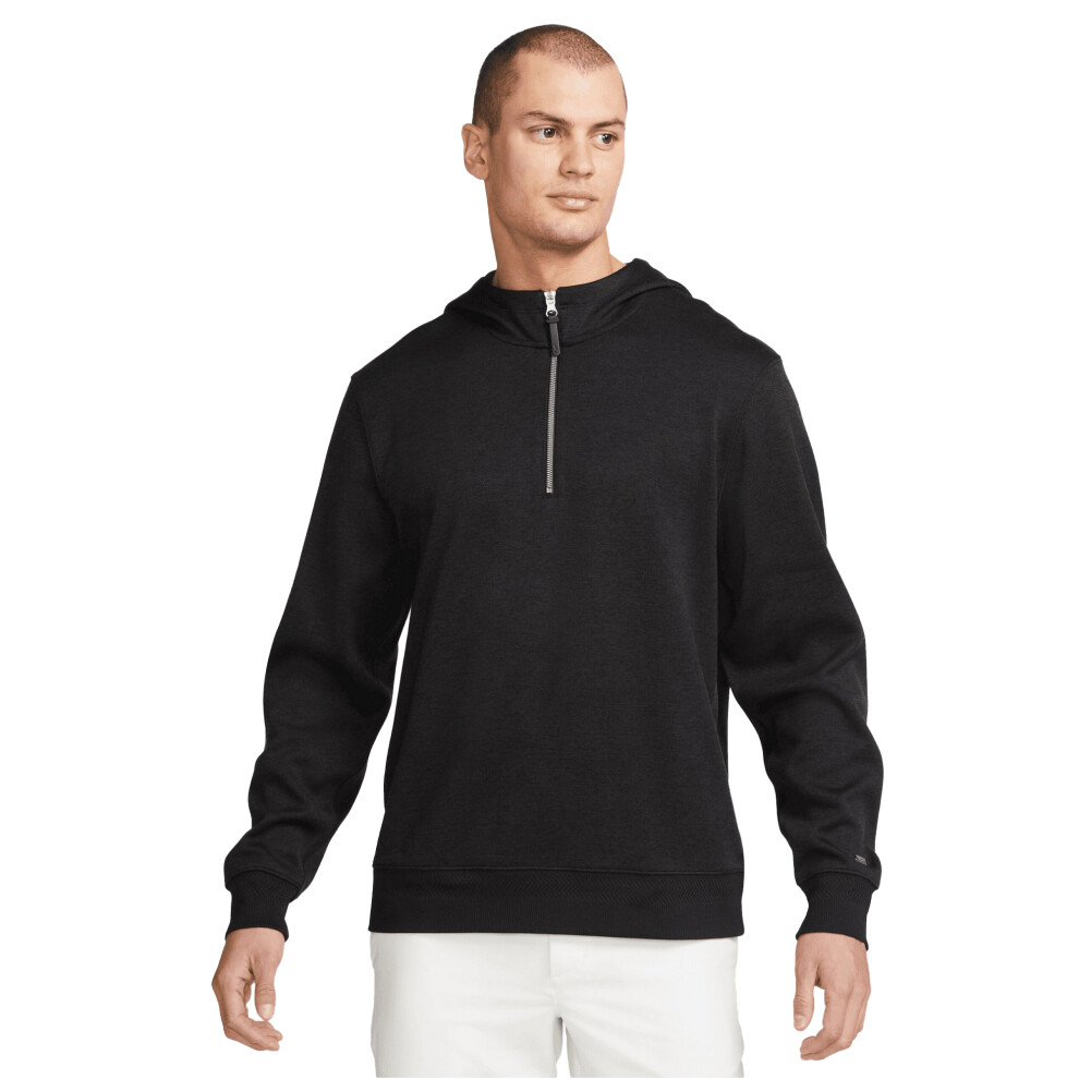 Nike (Xl, Black/Brushed Silver) Mens Dri-Fit Golf Hoodie Black,Silver