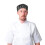 Premier (One Size, Black/White Stripe) Premier Unisex Chefs Skull Cap 2