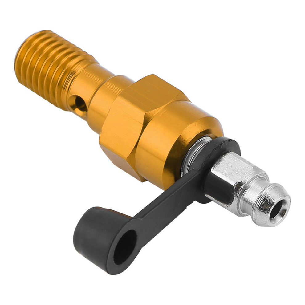 M10x1.0 Motorcycle Brake Bleed Screw Gold 7293282682665