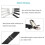 KAKOO Sheet Straps - 8 Pieces - Adjustable - White and Black 4