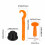 Tile leveler, tile positioning leveler, 50-piece leveling kit and leveling system, n kit 5