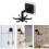 Coat rack - Adhesive hooks - White - Easy installation - Durable - 360 degrees 3