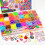 40 DIY rainbow rubber band grids, 2500 pieces 3