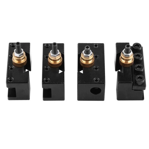 YIN Mini CNC Quick Change Tool Lathe Tool Holder Post Cutter Support Screw Kit Rotating Boring Bar A8 Face 2