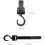 Stroller Hooks, 4PCS Stroller Hook Bags for Yoyo Strollers, Universal Stroller Clip Accessory (Pack of 4), Black 2