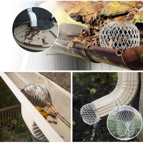 Gutter Guards - Aluminum Alloy - 6 Pieces - Durable - Reusable - Easy Installation 2