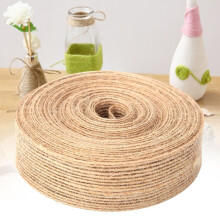 10-meter long and 2.5 cm wide roll of jute ribbon for home wedding decorations