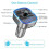 Bluetooth FM Transmitter - CLOUDSEMI - Radio Adapter - Car Charger - Hands-Free - SD/USB 2