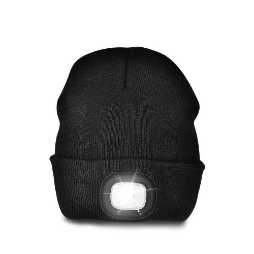 Σκούφος LED, φωτιζόμενο σκούφος με 4 LED, επαναφορτιζόμενο καπέλο τρεξίματος USB, 2