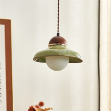 Vintage Bowl Pendant Light: Ceramic Ceiling Light for Dining, Living Room, Bedroom, Bar, Kitchen Island, Homestay