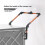 Trolley Handle Folding Wagon Push Handle Easy to Install Detachable Universal Foldable Replace Part Push Pull Bar 3