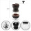 Manual coffee grinder - YIKXIULF - glass and ceramic jar - adjustable grind 2