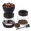 Manual coffee grinder - YIKXIULF - glass and ceramic jar - adjustable grind 4