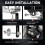 LED Headlight Upgrade Kit for Ridstar Q20/Q20 Lite/Q20 Pro with Mount Bracket Extension Cable Front Light Headlight B 7