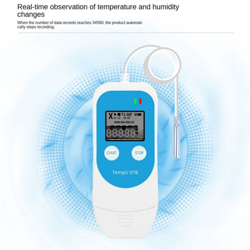 TempU 07B Temperature/Humidity Recorder Digital USB Data Logger Thermometer Hygrometer for Refrigerator Storage 2