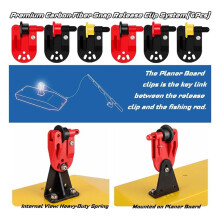 6 Clip di Rilascio per Planatore, Clip da Pesca Resistenti per Downrigger, Pesca D'Altura, Traina e Aquilone.