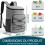 BRILLSTEN Insulated Backpack - 23L - Water Resistant - PEVA Coating - Deep Front Pocket 6