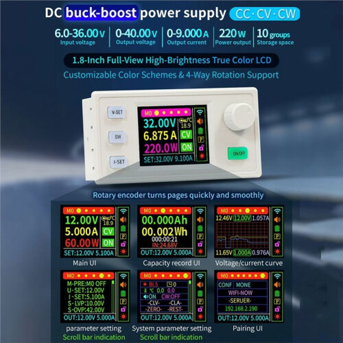 SK220S  Buck Boost Converter Adjustable Regulated Power Supply Constant Voltage Constant Current Solar Charging Module