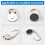 Black Cat Cartoon Foldable Silver Tone Handbag Hook Antislip Rubber Base 7