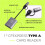 CFexpress Type A Card Reader USB3.2 Gen2 10Gbps 2-in-1 USB C & USB A CFe Card Reader with  Slot for CFexpress Type A 3