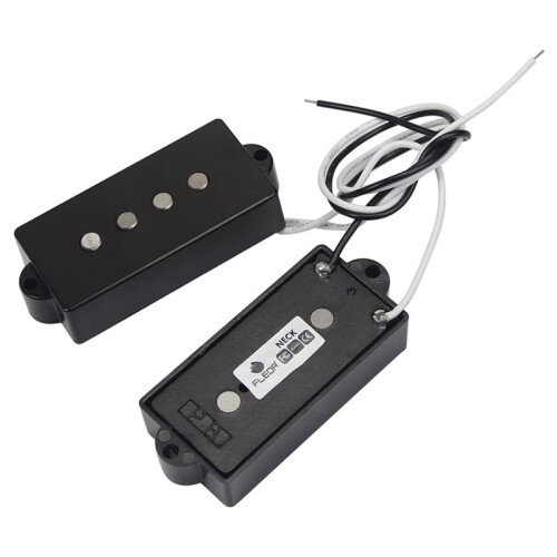 Elbasgitarrpickup, Alnico 5 Svart Split Coil P Baspickuper Ersättning för Bas, Passiv Pickup med Hög Output. 2