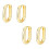 Cool Style Ear Clips Niche Design High-End Earrings Exquisite and Small Retro Commuting Light Luxury Earrings 1