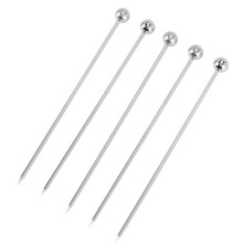 15Pcs Cocktail Picks, 4 Inch Reusable Stainless Steel Martini Picks Cocktail Toothpicks for Olives Appetizers Sandwich