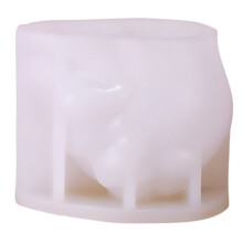 Rose Skull Candle Mold DIY Chocolate Cake Handmade Halloween Decoration Mold A