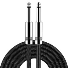 Rak Till Rak Mikrofonljudkabel 6,35 mm Stereomikrofonkabel Mixerförlängningskabel 2 Meter