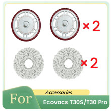 4 Pcs Rag and Mop Holder for  T30S/T30 Pro Robot Vacuum Mop Board Cleaner Mop Kit