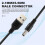 USB Cable 5.5mm / 2.1mm 5V   Jack Power Cable (Black, 102CM) 4